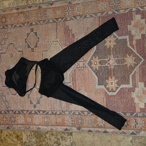 Custom black unitard dance costume